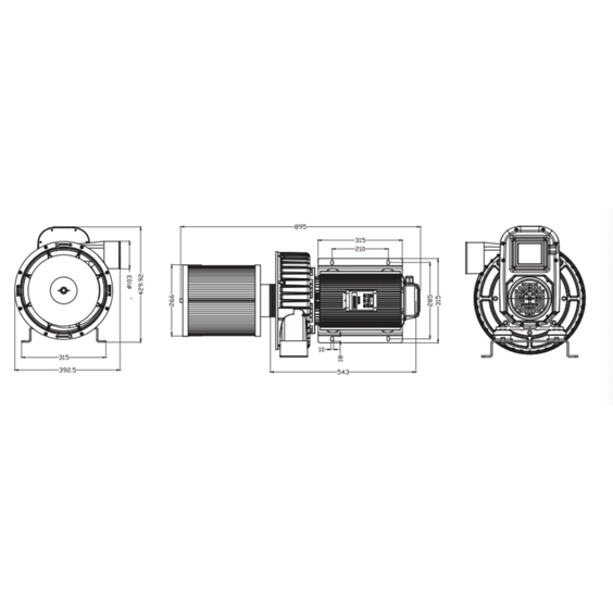 high speed centrifugal blower diagram